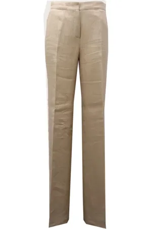 Max Mara Femme, Pantalons, , Taille: 38 FR Rivolo pantalon palazzo en lin