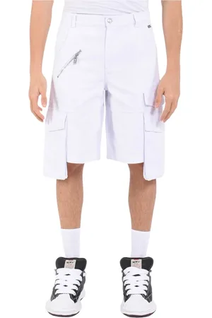 GCDS Homme, Shorts, Blanc, Taille: M Short cargo Bermuda en coton