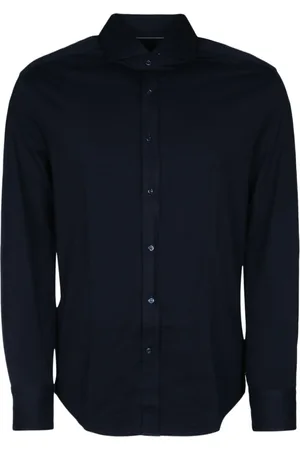 Brunello Cucinelli Homme, Chemises, Bleu, Taille: S T-shirt chemise pour homme