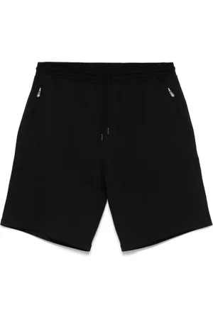 Brunello Cucinelli Homme, Shorts, Noir, Taille: XL Shorts Noirs avec Cordon de Serrage