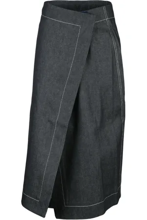 SUNNEI Femme, Jupes, Bleu, Taille: 36 FR Jupe en denim avec fermeture velcro