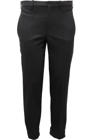 Neil Barrett Homme, Pantalons, Noir, Taille: S Pantalon Slim Fit en Laine Italienne