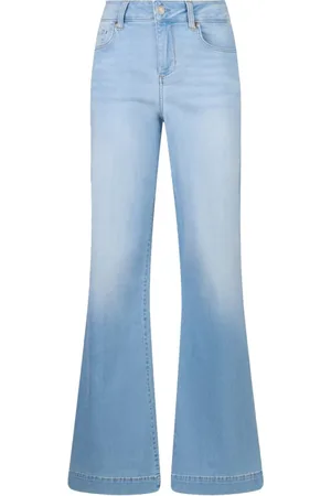 Liu Jo Femme, Jeans, Bleu, Taille: W32 Jean Évasé avec Logo Métallique