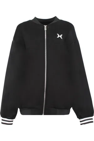 John Richmond Homme, Vestes, Noir, Taille: L Bomber en viscose avec poignets élastiques
