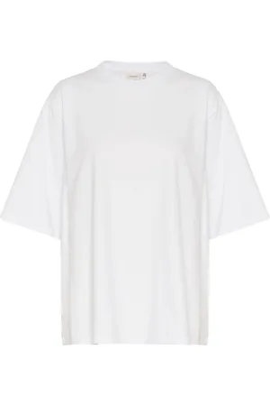 Gestuz Femme, Tops, Blanc, Taille: 42 FR Tee-shirt Blanc Brodé