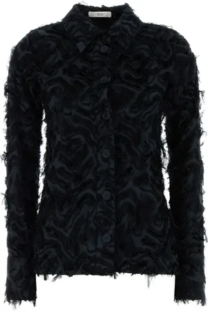 CO Femme, Blouses et Chemises, Bleu, Taille: 36 FR Chemise Ajustée pour Homme