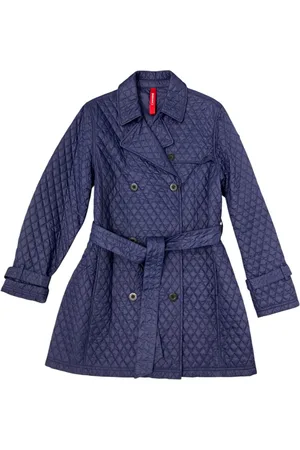 CANADIENS Femme, Manteaux, Bleu, Taille: 42 FR Trench Coat Scarlett/W Bleu Toutes Saisons
