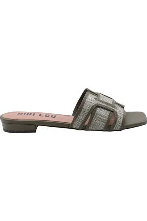 Bibi Lou Femme, Chaussures, Vert, Taille: 39 EU Mules Élégantes avec Détail Ellie