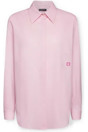 Elena Miro Femme, Blouses et Chemises, Rose, Taille: 42 FR Chemise large en Oxford