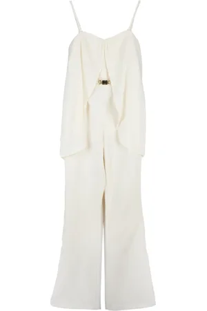Gaudi Femme, Combinaisons et Ensembles, Blanc, Taille: 40 FR Combinaison élégante avec panneaux transparents