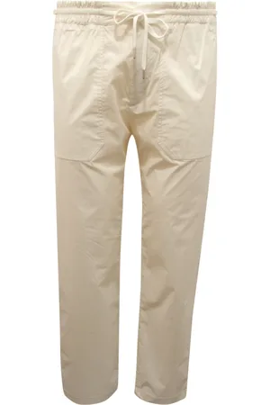 Paolo Pecora Homme, Pantalons, Blanc, Taille: S Pantalon décontracté en bleu marine