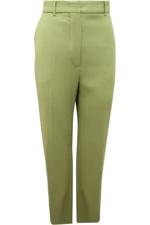 Max Mara Femme, Pantalons, Vert, Taille: 40 FR Pantalon en Laine Agami