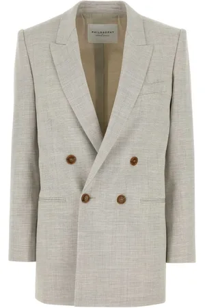 Serafini Femme, Manteaux, Gris, Taille: 36 FR Collection de Blazers et Gilets Élégants