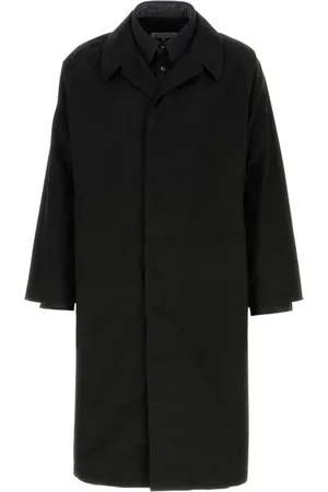 Maison Margiela Homme, Manteaux, Noir, Taille: M Collection de Trench Manteaux Classiques
