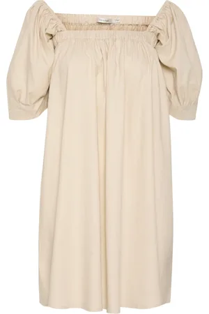 Gestuz Femme, Robes, , Taille: 46 FR Robe Courte en Lin avec Détails à Volants