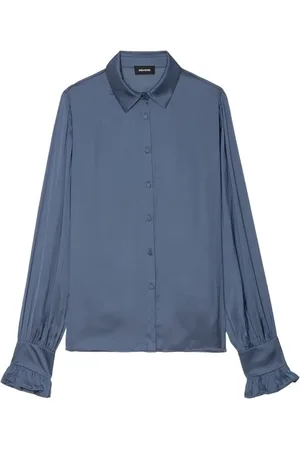 Zadig & Voltaire Femme, Blouses et Chemises, Bleu, Taille: 42 FR Chemise Élégante pour Homme
