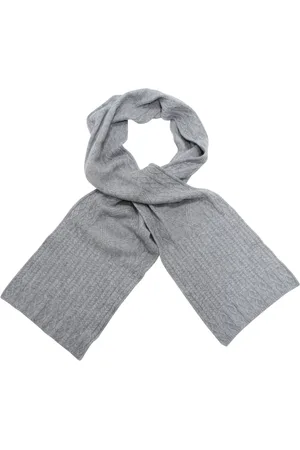 ALPHA STUDIO Homme, Accessoires, Gris, Taille: ONE Size Écharpe en cachemire avec modèle Ghiaia