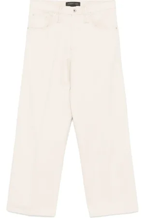 Federico Cina Homme, Jeans, , Taille: M Ecru Jeans Classiques Cinq Poches