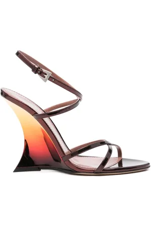 PARIS TEXAS Femme, Chaussures, Brun, Taille: 38 EU Sandales Bordeaux pour des sorties estivales élégantes