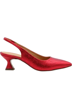 CTWLK. Femme, Chaussures, Rouge, Taille: 38 EU Sandales Slingback Élégantes