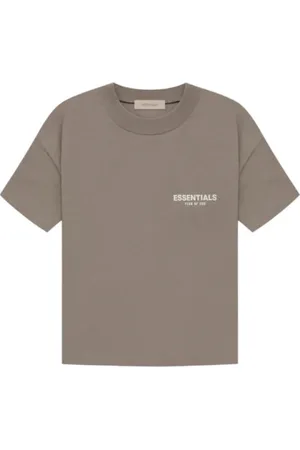 FEAR OF GOD Homme, Tops, , Taille: L Taupe Essentials T-shirt