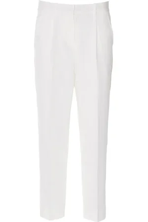 Heartmade Femme, Pantalons, Blanc, Taille: 44 FR Pantalon Classique Blanc Cassé
