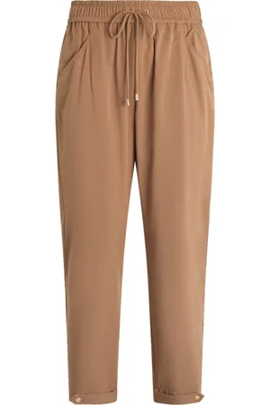 Liu Jo Femme, Pantalons, Brun, Taille: 40 FR Pantalon Jogger marron avec stretch en bambou