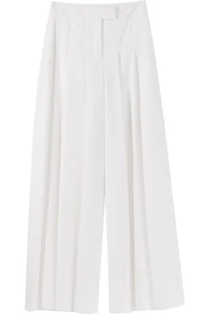 Karl Lagerfeld Femme, Pantalons, Blanc, Taille: 36 FR Pantalon de Costume pour Occasions Estivales