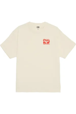 Obey Homme, Tops, , Taille: XL Tee Rythme avec Impression Logo Côté