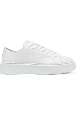 Crime london Homme, Chaussures, Blanc, Taille: 41 EU Baskets en Cuir Blanc de Haute Qualité