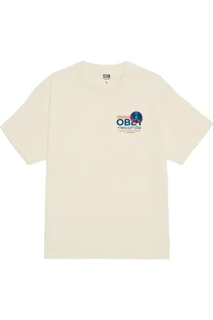 Obey Homme, Tops, , Taille: S Tee-shirt Sound Waves avec Impression au Dos