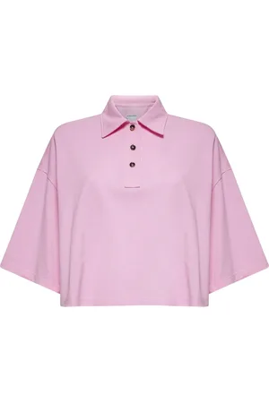 Bottega Veneta Femme, Tops, Rose, Taille: 38 FR Polo Rose avec Broderie BV