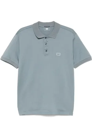 C.P. Company Homme, Tops, Bleu, Taille: XL Polo avec patch logo
