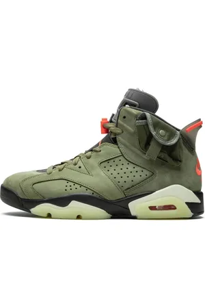 Jordan Unisex, Chaussures, Vert, Taille: 42 EU Retro Travis Scott Baskets