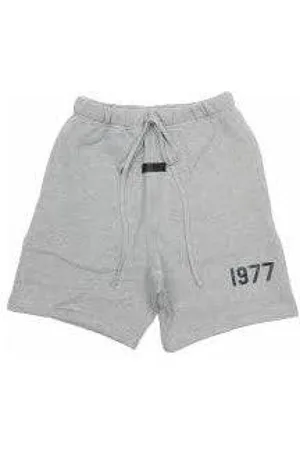 FEAR OF GOD Homme, Shorts, Gris, Taille: S Shorts Essentials 1977 Avoine Foncé