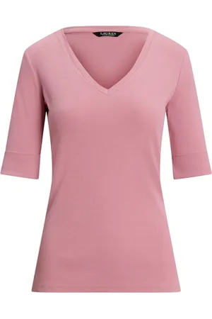 Ralph Lauren Femme, Tops, Rose, Taille: 42 FR V Judy Manche Coude Tricot