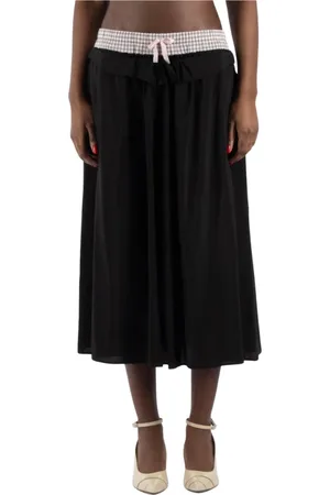 Maison Margiela Femme, Jupes, Noir, Taille: 36 FR Jupe en Coton Noir