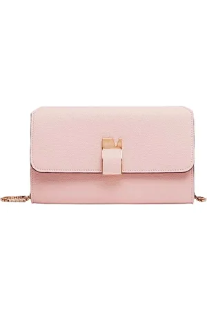 VALEXTRA Femme, Accessoires, Rose, Taille: ONE Size Portefeuille en cuir mince avec protection Rfid