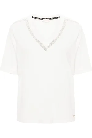 Liu Jo Femme, Tops, Blanc, Taille: 38 FR Collection de T-shirts et Polos Chic