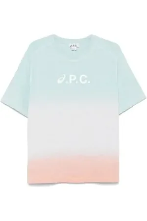 A.P.C. Homme, Tops, Multicolore, Taille: L Wind Tie Dye T-shirt