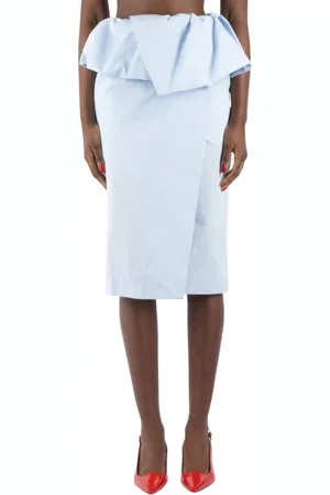DRIES VAN NOTEN Femme, Jupes, Bleu, Taille: 38 FR Jupe Casual Bleue