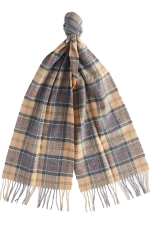 Barbour Homme, Accessoires, Multicolore, Taille: ONE Size Écharpe en laine à motifs avec bords effilochés