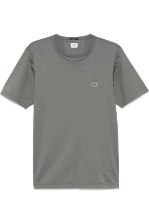 C.P. Company Homme, Tops, Gris, Taille: M T-Chemises Manches Courtes Smoked Pearl