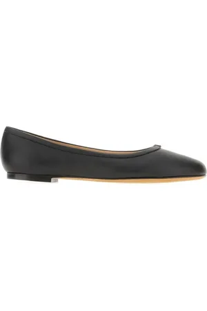 Chloé Femme, Chaussures, Noir, Taille: 40 EU Ballerines en Cuir avec Détails Dorés