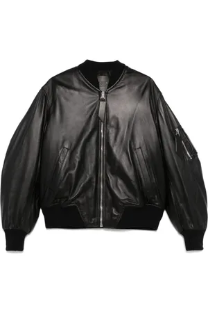 The Attico Femme, Vestes, Noir, Taille: 36 FR Veste de bombardier en peau de mouton noire