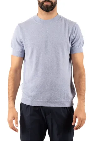 Daniele Fiesoli Homme, Tops, Bleu, Taille: XL T-shirt élégant pour hommes