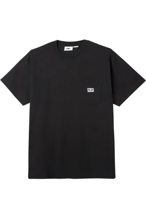 Obey Homme, Tops, Noir, Taille: S T-shirt Poche Logo Manches Courtes