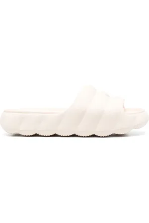 Moncler Femme, Chaussures, Blanc, Taille: 39 EU Sandales Blanches Élégantes