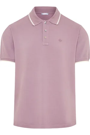 Jacob Cohen Homme, Tops, Violet, Taille: XL Polo en coton avec logo brodé