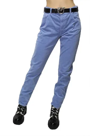 Emporio Armani Femme, Pantalons, Bleu, Taille: W31 Pantalon en Coton Femme